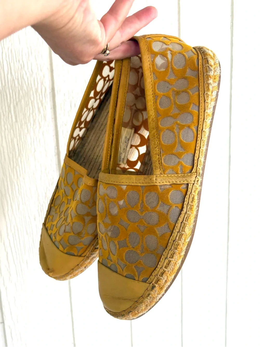 Coach Cleo Espadrilles Shoes Size 7.5